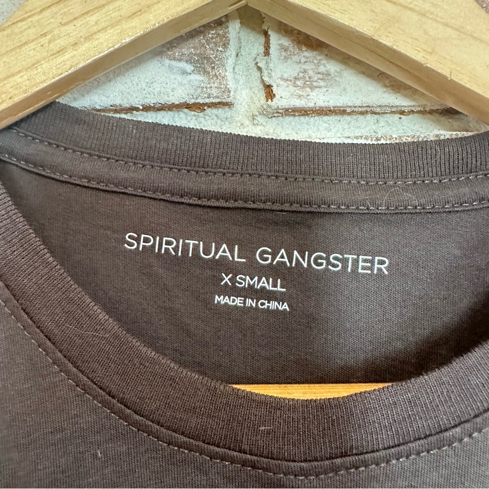 Spiritual Gangster sleeveless script muscle tank size XS - Picture 2 of 5